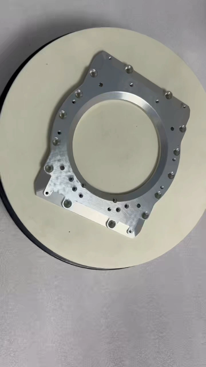 Custom 5-Axis CNC Machined Aluminum Robot Connecting Flange, Humanoid Robot Joint Adapter Flange Plate 1
