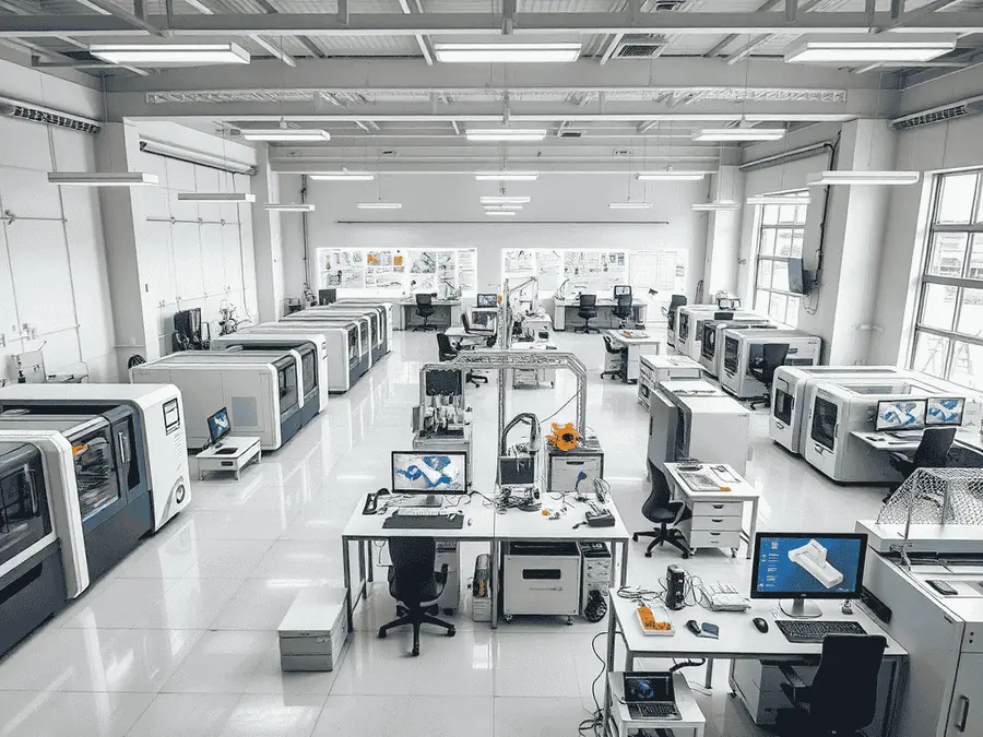 MW+ precision CNC machining company workshop in Shenzhen, China