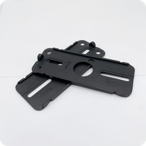 Black Anodized Aluminum Mounting Frame 6063-T6 CNC Machined Parts