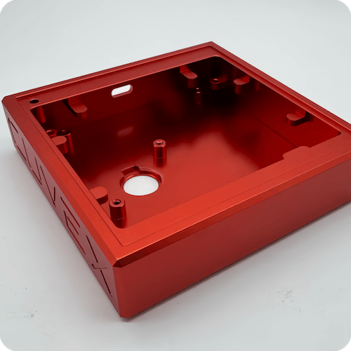 Red Anodized Aluminum CNC Enclosures