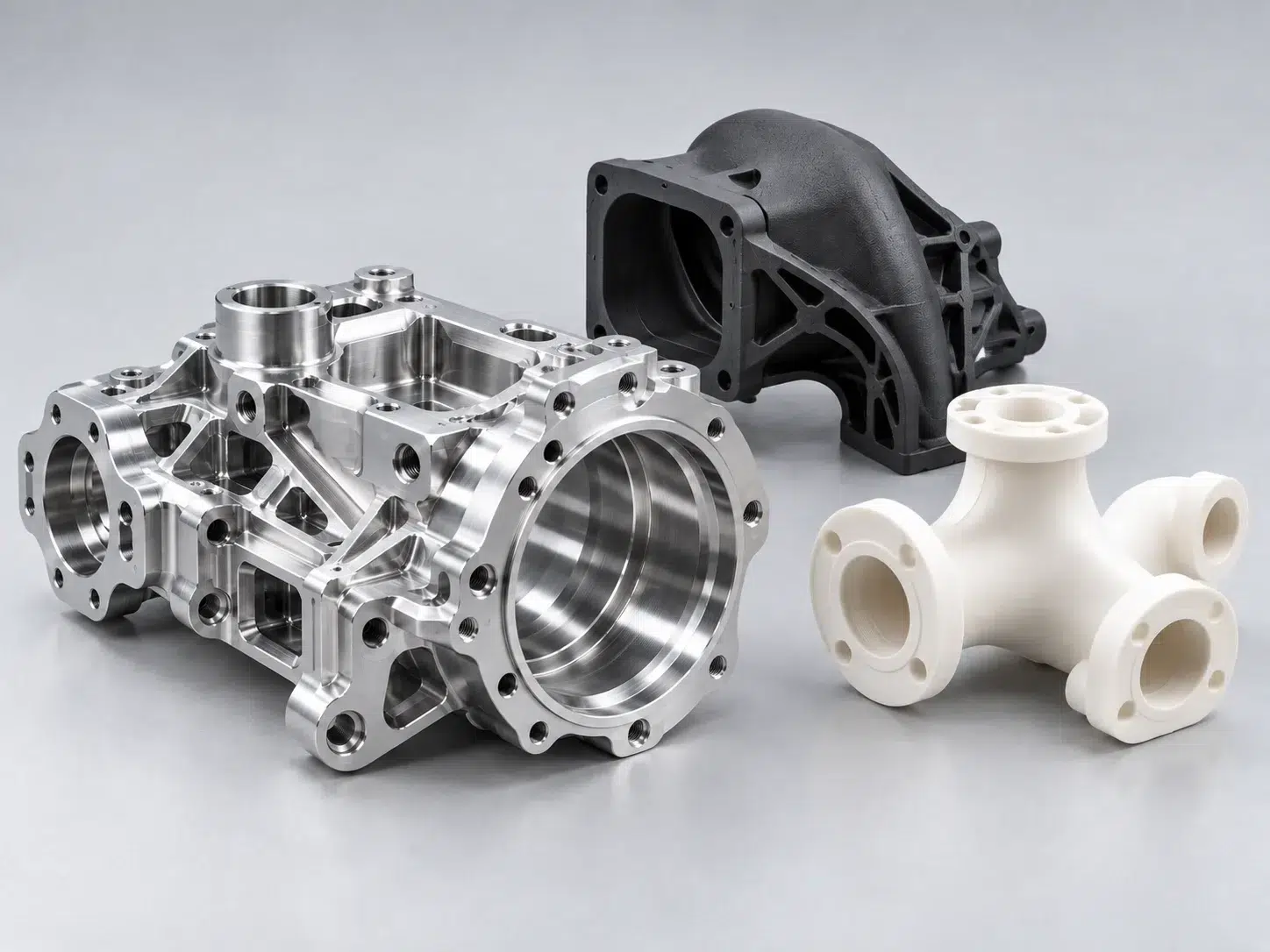 Comparison of CNC machined, injection molded and industrial 3D printed parts for manufacturing process selection